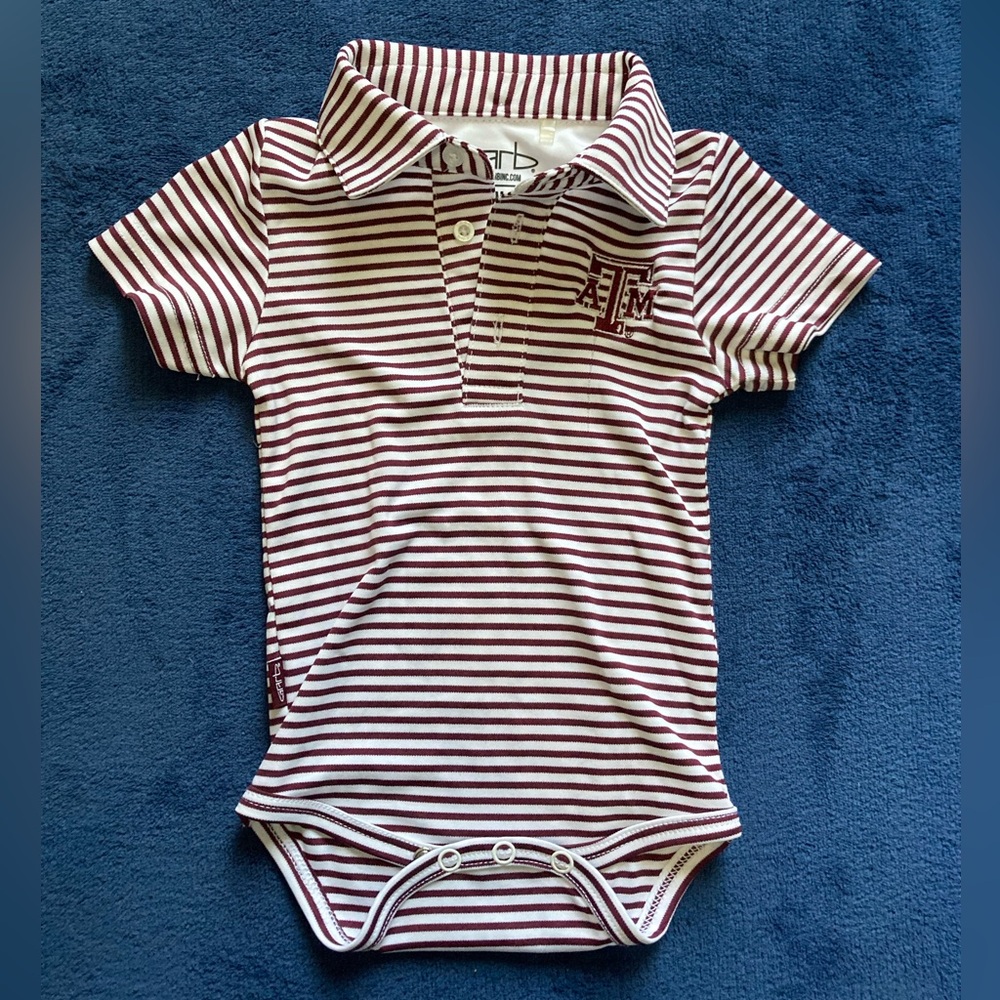 Texas A&M baby boy onesie shirt